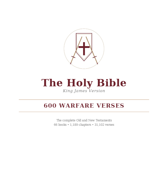  BIBLE WITH 600 WARFARE VERSES